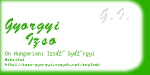 gyorgyi izso business card